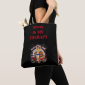 Ontwerp van de TRAVEL-therapie Tote Bag (Dichtbij)