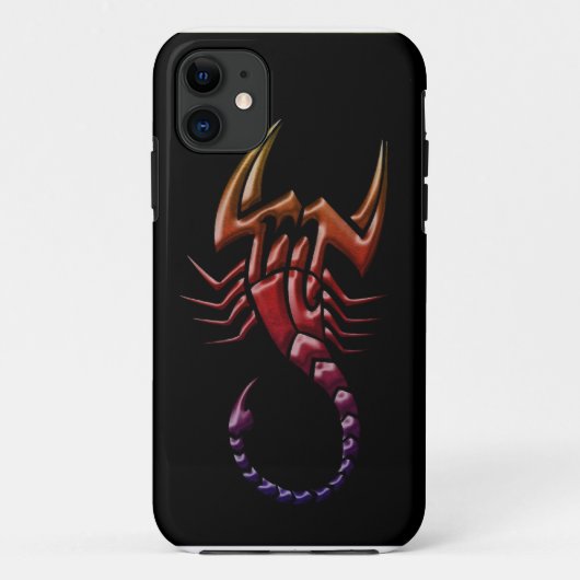 Ontwerp van de tribale schorpioen Case-Mate iPhone case (Achterkant)