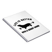ontwerp van de troebelhond notitieboek (Rechterzijde)