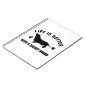 ontwerp van de troebelhond notitieboek (Linkerzijde)