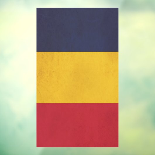 ontwerp van de Tsjaadvlag Raamsticker (Vel 3)