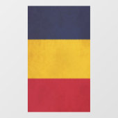  ontwerp van de Tsjaadvlag Raamsticker (Vel)