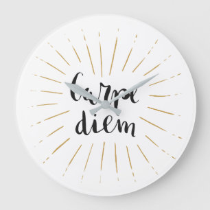 Ontwerp van de Typografie van Carpe het Diem Grote Klok