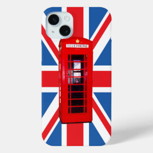 Ontwerp van de uniale vlag/vlag en rode telefoondo iPhone 15 mini hoesje