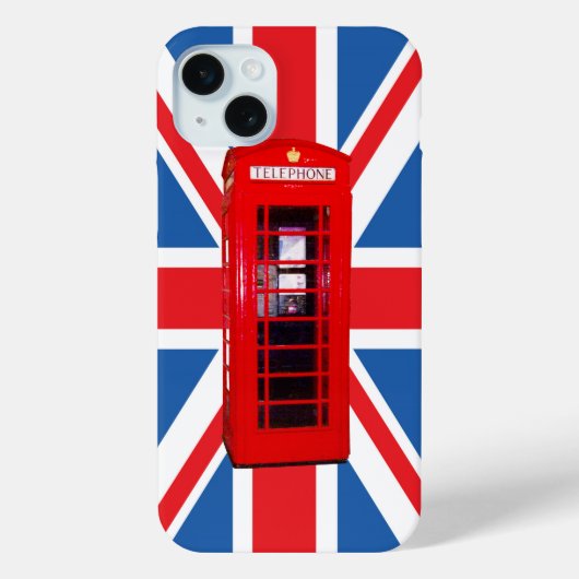 Ontwerp van de uniale vlag/vlag en rode telefoondo Case-Mate iPhone case (Achterkant)