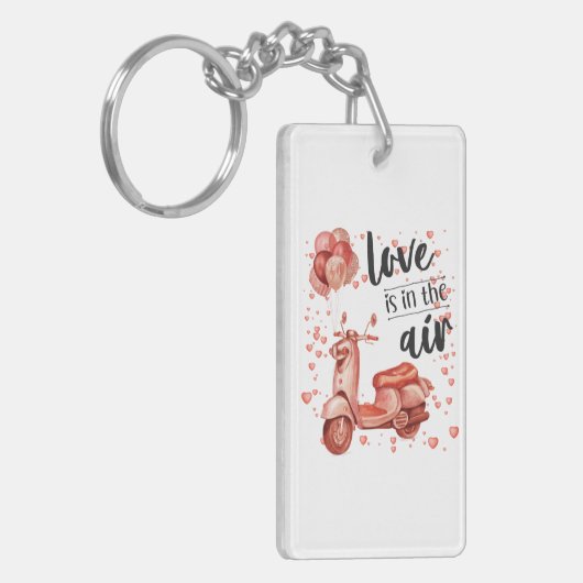 Ontwerp van de valentijn: sleutelhanger voor scoot (Voorkant Links)