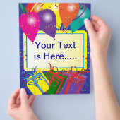 Ontwerp van de verjaardagspartij flyer (Hand)