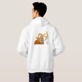 Ontwerp van de verpompeenheid van perskokers hoodie (Achterkant volledig)