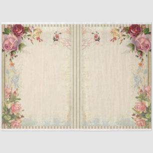 Ontwerp van de Victoriaans Shabby Chic-reeks 18 Tissuepapier