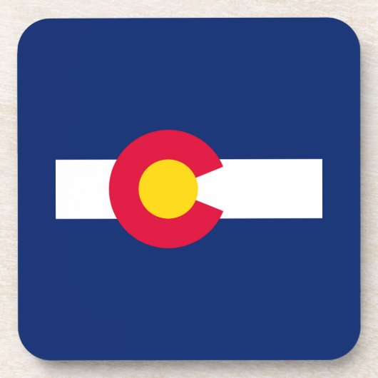 Ontwerp van de vlag van Colorado Drankjes Onderzetter (Voorkant)