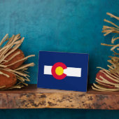 Ontwerp van de vlag van Colorado Fotoplaat (Zijkant)
