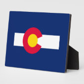 Ontwerp van de vlag van Colorado Fotoplaat (Zijkant)