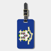 Ontwerp van de vlag van Connecticut Bagagelabel (Voorkant verticaal)