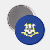 Ontwerp van de vlag van Connecticut Magneet (Voorkant / Achterkant)