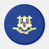 Ontwerp van de vlag van Connecticut Magneet (Voorkant)