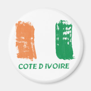 Ontwerp van de vlag van Cote D'Ivore Magneet