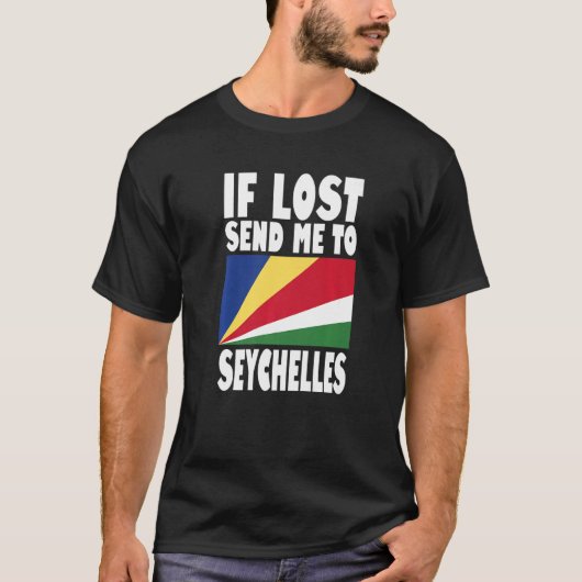 Ontwerp van de vlag van de Seychellen Als het verl T-shirt (Voorkant)