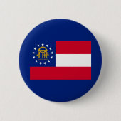 Ontwerp van de vlag van Georgia Ronde Button 5,7 Cm (Voorkant)