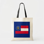 Ontwerp van de vlag van Georgia Tote Bag (Voorkant)