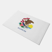 Ontwerp van de vlag van Illinois Deurmat (Schuin)