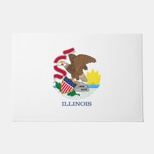 Ontwerp van de vlag van Illinois Deurmat (Voorkant)