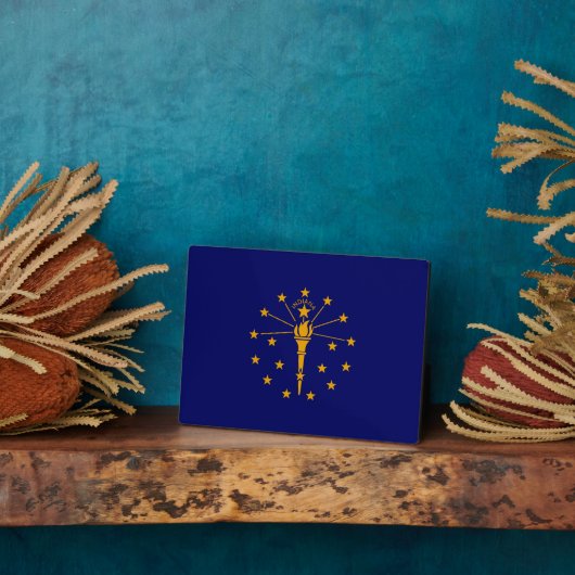 Ontwerp van de vlag van Indiana Fotoplaat (Zijkant)