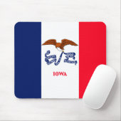 Ontwerp van de vlag van Iowa Muismat (Met muis)
