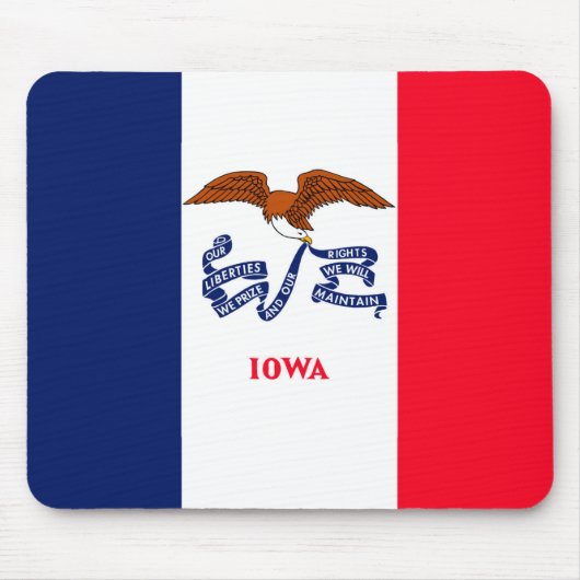 Ontwerp van de vlag van Iowa Muismat (Voorkant)