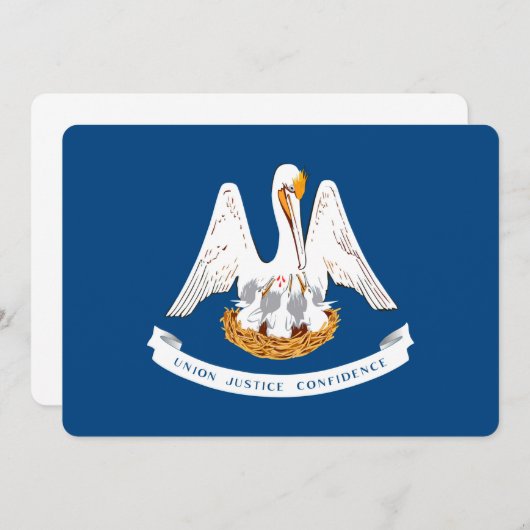 Ontwerp van de vlag van Louisiana (Voorkant / Achterkant)