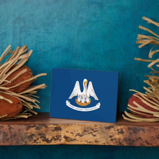 Ontwerp van de vlag van Louisiana Fotoplaat (Zijkant)