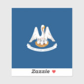 Ontwerp van de vlag van Louisiana Sticker (Vel)