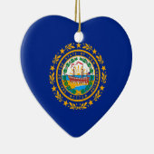 Ontwerp van de vlag van New Hampshire Keramisch Ornament (Rechts)