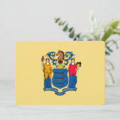 Ontwerp van de vlag van New Jersey (Staand voorkant)