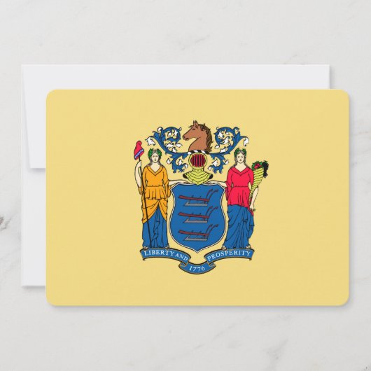 Ontwerp van de vlag van New Jersey (Voorkant)
