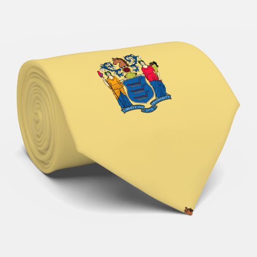 Ontwerp van de vlag van New Jersey Stropdas (Opgerold)