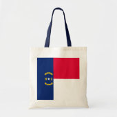 Ontwerp van de vlag van North Carolina Tote Bag (Voorkant)