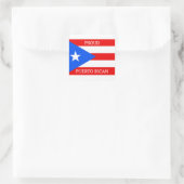 Ontwerp van de vlag van Puerto Rico Vierkante Sticker (Tas)