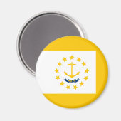 Ontwerp van de vlag van Rhode Island Magneet (Voorkant / Achterkant)