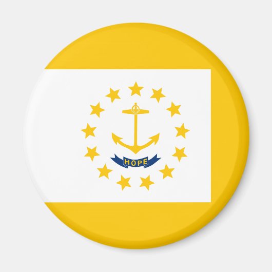 Ontwerp van de vlag van Rhode Island Magneet (Voorkant)