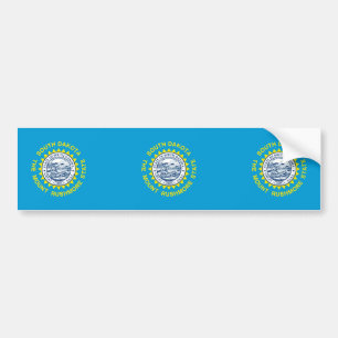 Ontwerp van de vlag van South Dakota Bumpersticker