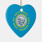 Ontwerp van de vlag van South Dakota Keramisch Ornament (Rechts)