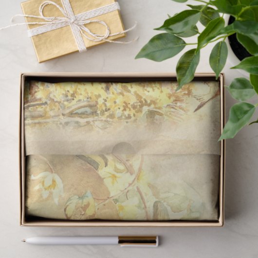 Ontwerp van de  vogelreeks 8 tissuepapier (Geschenk)