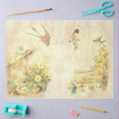 Ontwerp van de vogelreeks 8 tissuepapier (Craft)