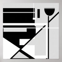 Ontwerp van de voorzitter van de Black White Grey 