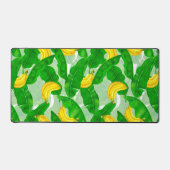 Ontwerp van de waterverf van bananen en bladeren bureaumat (Voorkant)