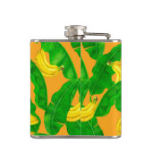 Ontwerp van de waterverf van bananen en bladeren heupfles (Achterkant)