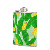 Ontwerp van de waterverf van bananen en bladeren heupfles (Links)