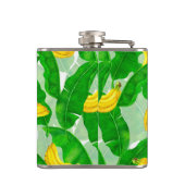 Ontwerp van de waterverf van bananen en bladeren heupfles (Achterkant)