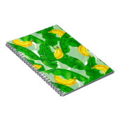 Ontwerp van de waterverf van bananen en bladeren notitieboek (Rechterzijde)