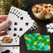 Ontwerp van de waterverf van bananen en bladeren pokerkaarten (Insitu)